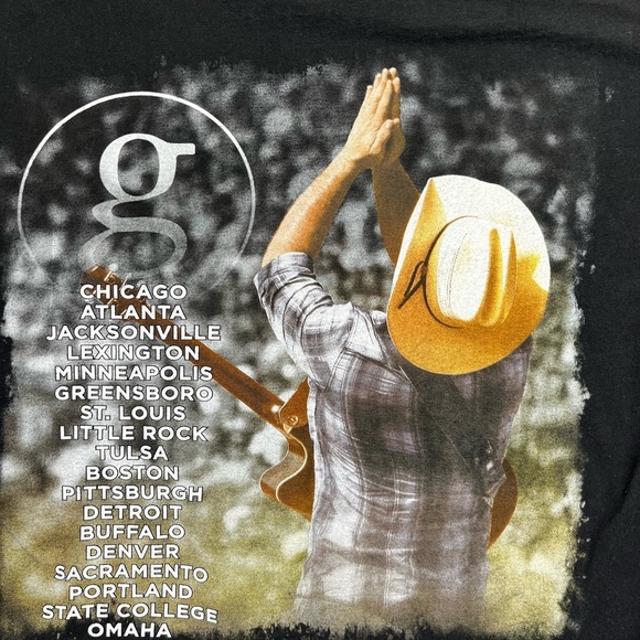 Garth Brooks World tour ‘14-’15 Men’s Sz M Hanes Blk Country Music Concert 1532 - Picture 7 of 8